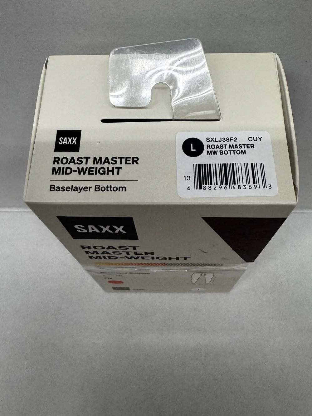 SAXX ROAST MASTER MID-WEIGHT BASELAYER BOTTOM SLIM FIT BALL PARK POUCH